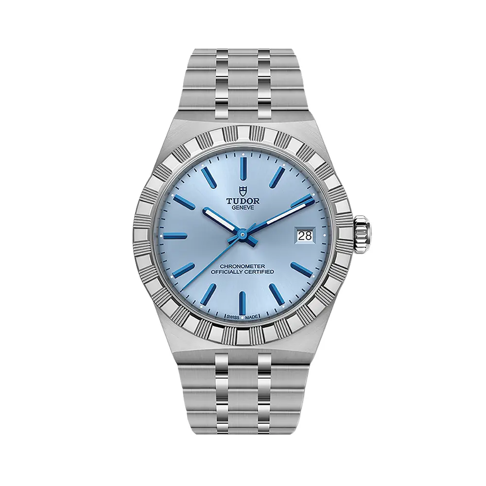Tudor Royal 36Mm - Light-Blue On Bracelet 1