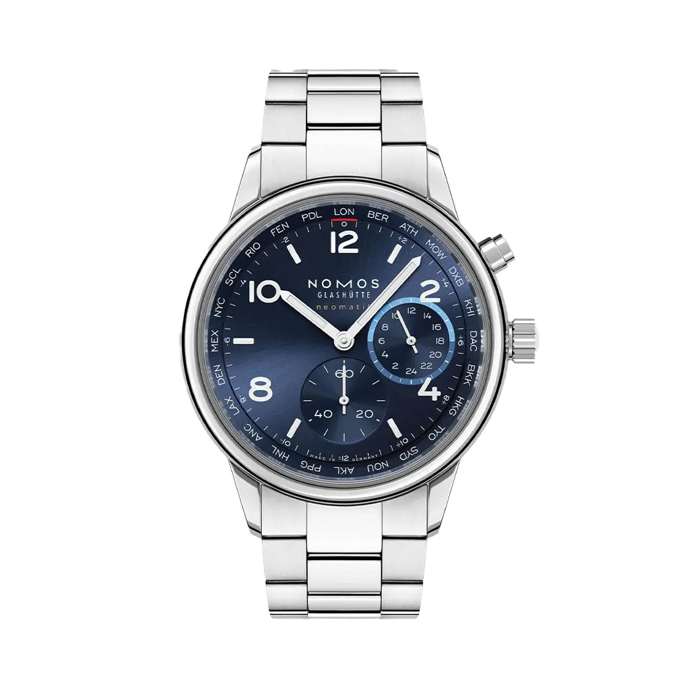 Club Sport Neomatik Worldtimer 40Mm - Blue On Bracelet 1
