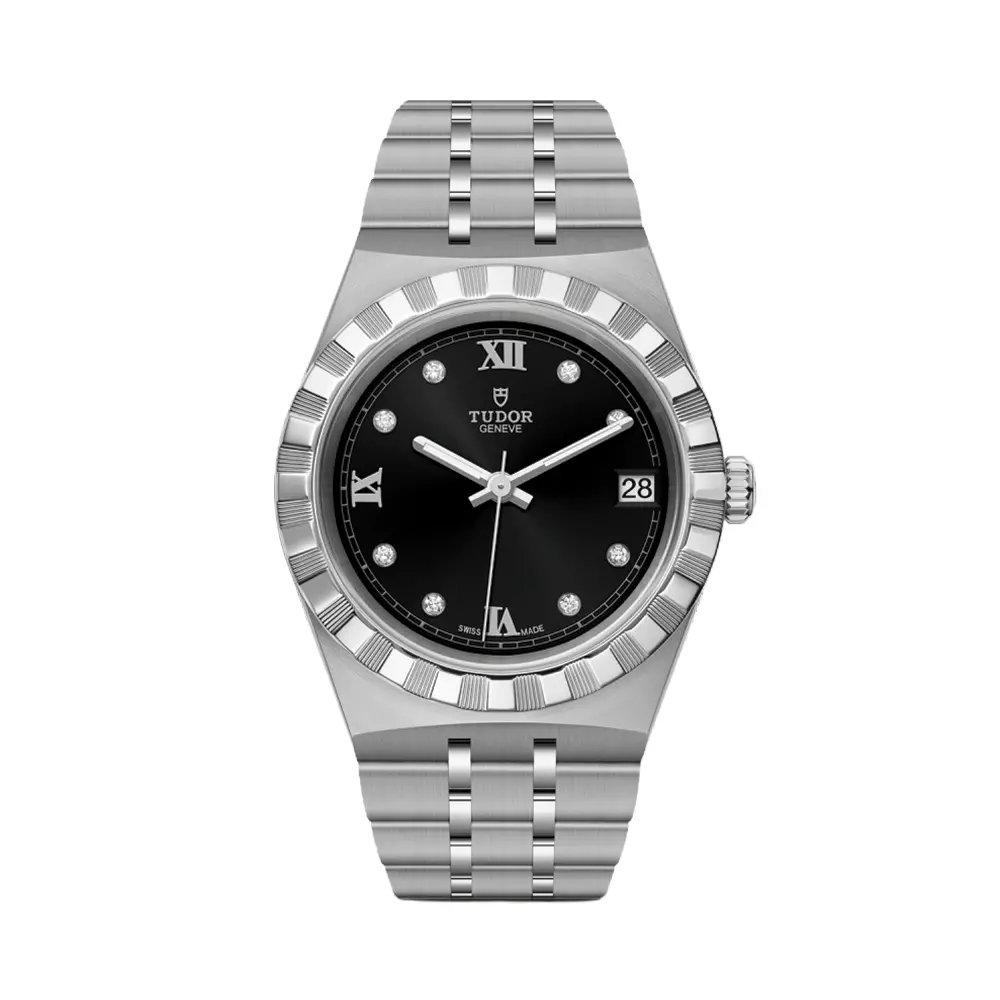 Tudor Royal 34Mm - Black, Diamond-Set On Bracelet 1