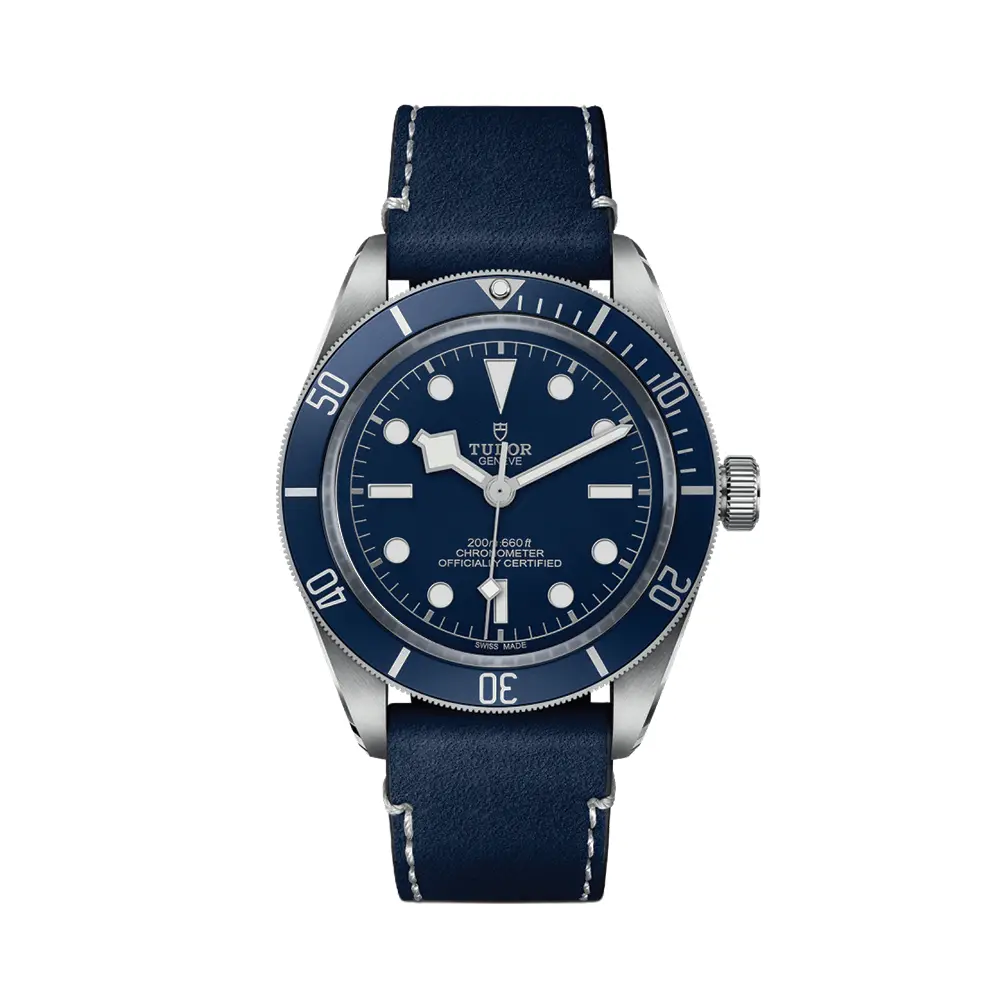 Black Bay 58 39Mm - Blue On “Soft Touch” Leather Strap 1