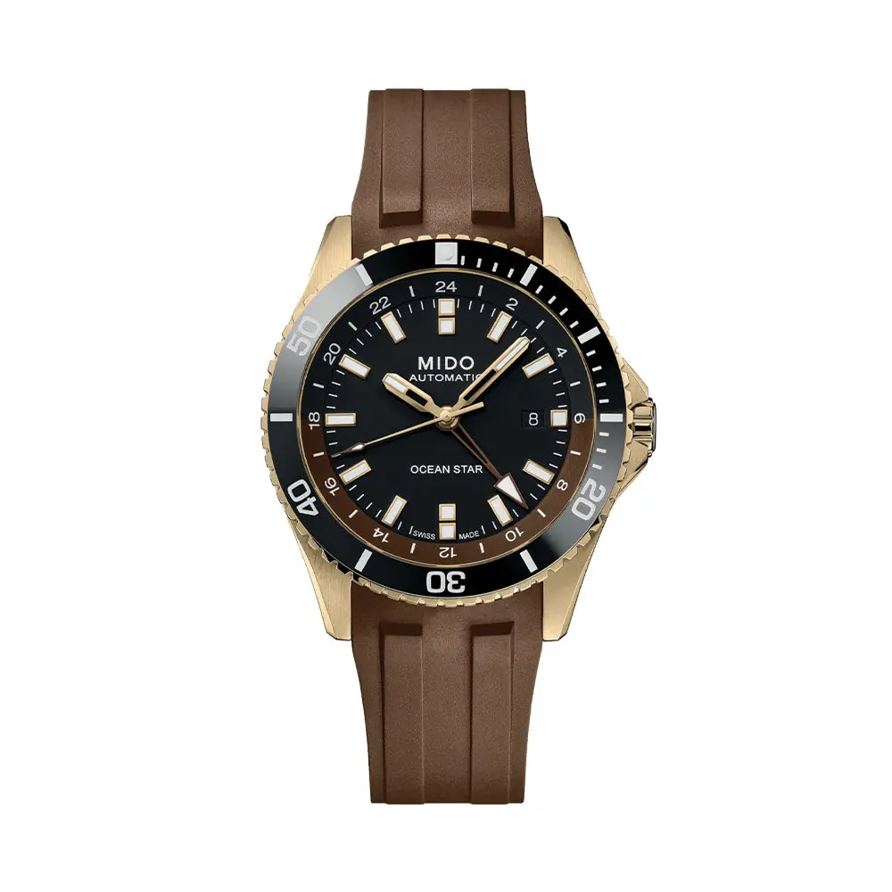 Ocean Star Gmt Yellow-Gold Pvd 44Mm - Black On Rubber Strap 1