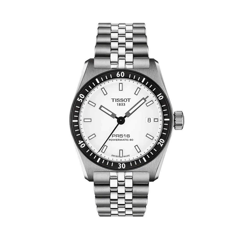 Pr516 Powermatic 80 38Mm - White On Bracelet 1