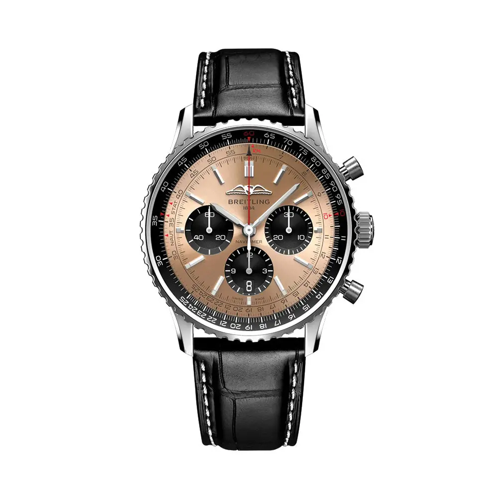 Navitimer B01 Chronograph 43Mm - Copper On Leather Strap 1