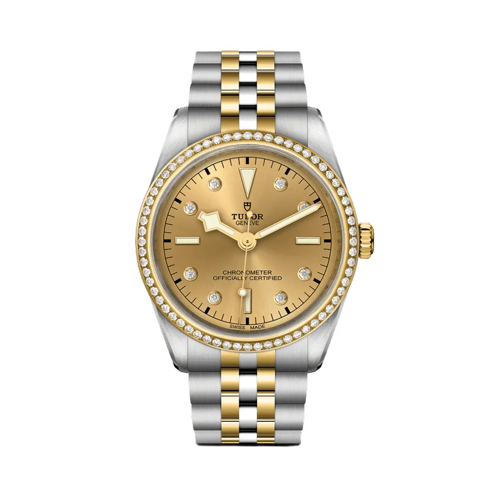 Black Bay One S&G 36Mm - Champagne, Diamond-Set And Diamond Bezel On Bracelet 1