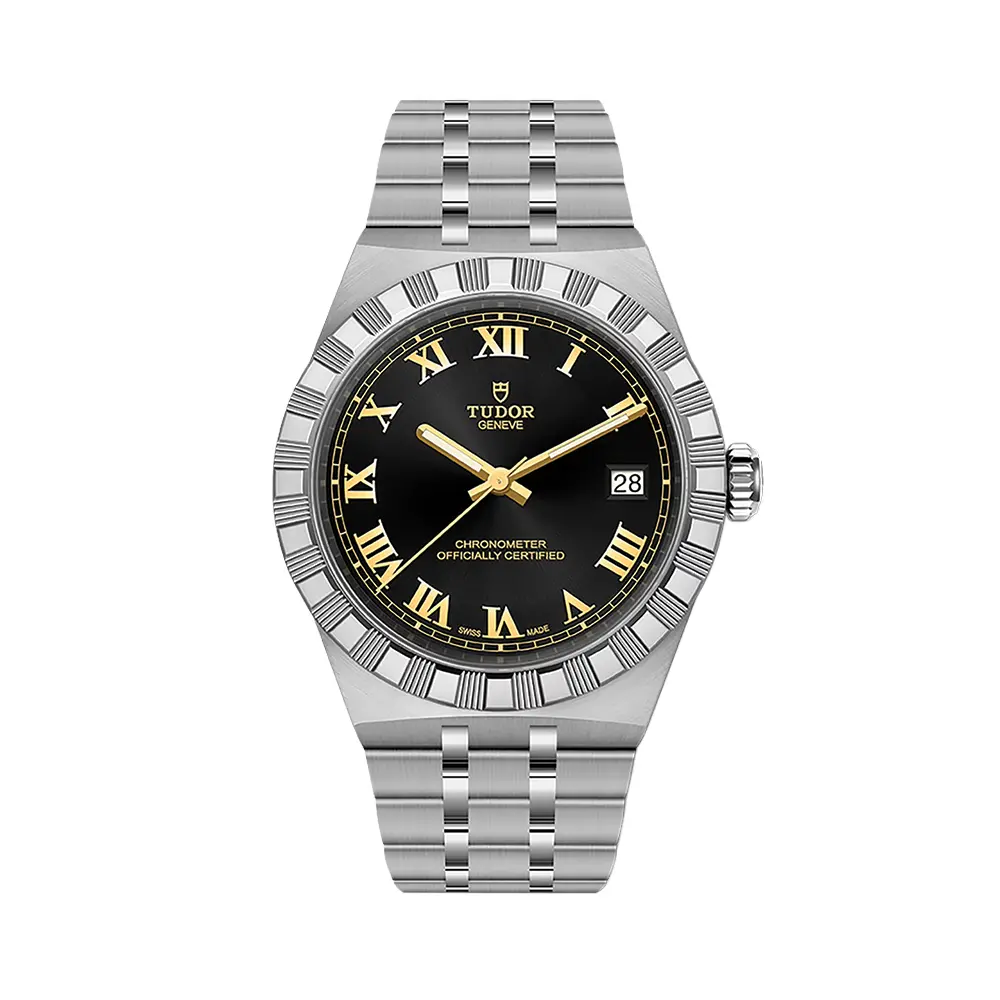 Tudor Royal 36Mm - Black On Bracelet 1