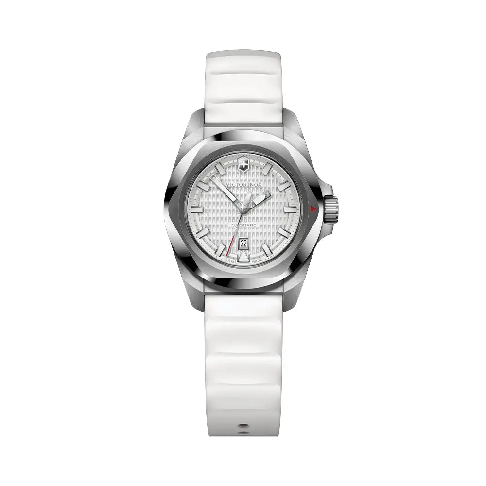 I.N.O.X. 32Mm - White On Rubber Strap 1