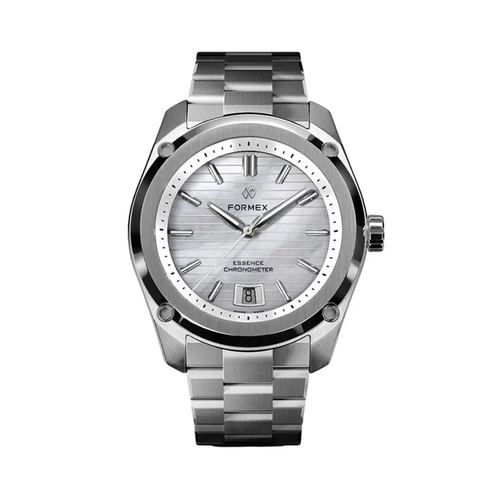 Essence Automatic Chronometer "Nacre" 39Mm - Silver, Mother-Of-Pearl 1