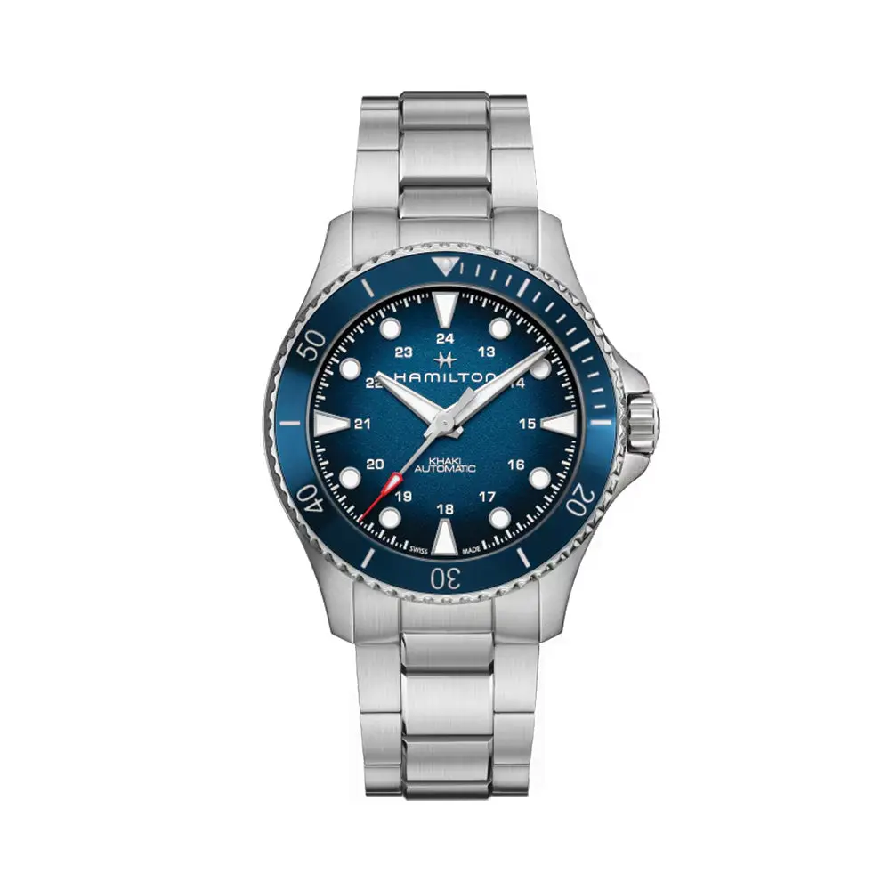 Khaki Navy Scuba Auto 43Mm - Blue On Bracelet 1
