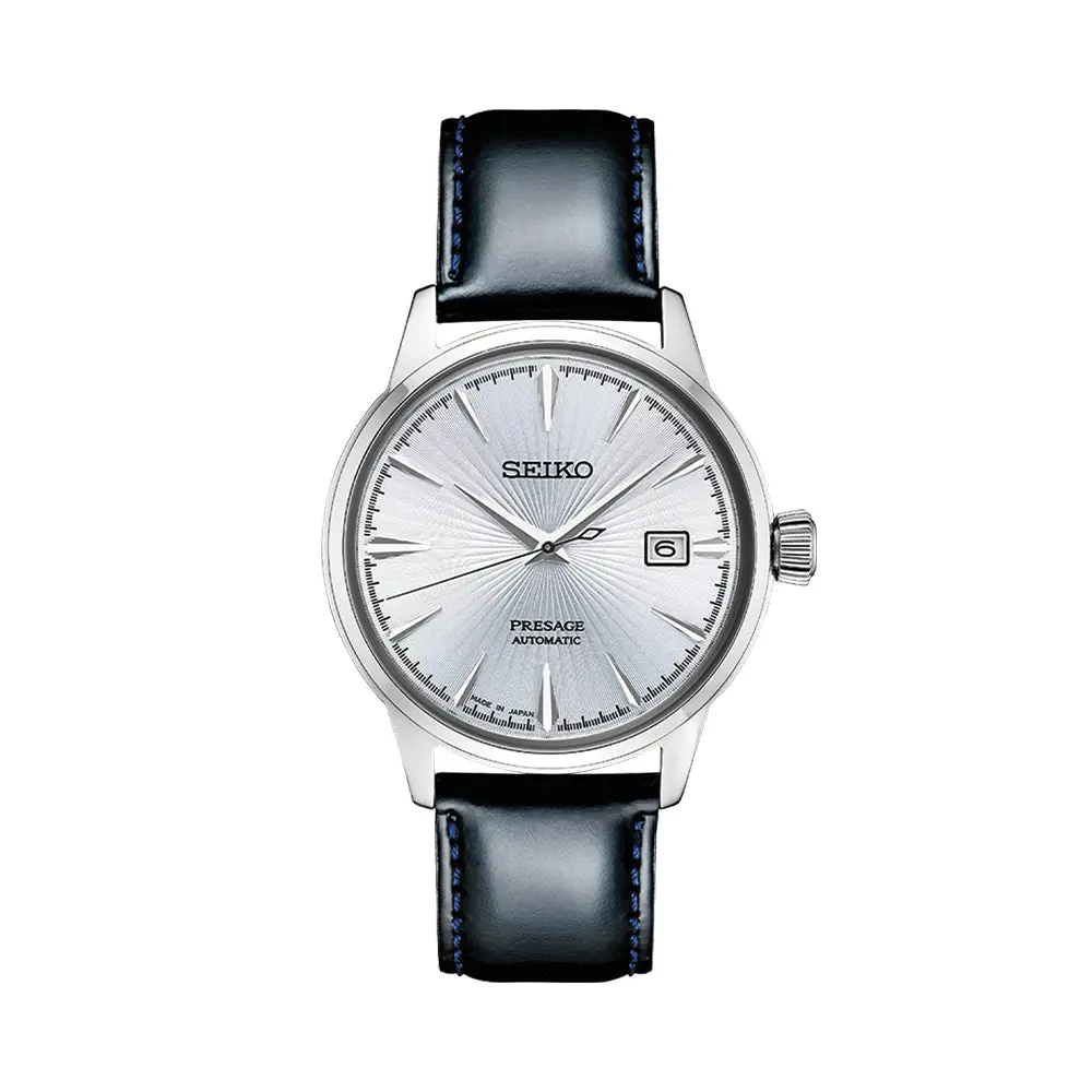 Srpb43 Presage Cocktail Time 40.5Mm - Blue On Leather Strap 1