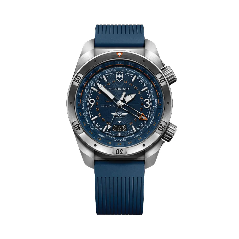 Air Pro 43Mm - Blue On Rubber Strap 1