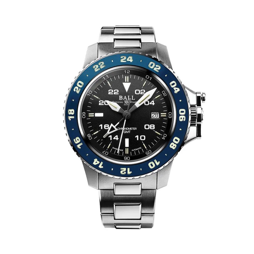 Engineer Hydrocarbon Aerogmt Ii 42Mm - Black/Blue Bezel On Bracelet 1