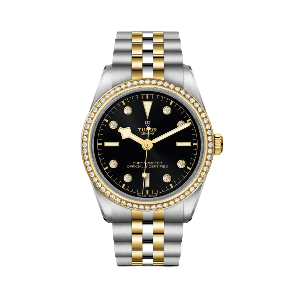 Black Bay One S&G 36Mm - Black, Diamond-Set And Diamond Bezel On Bracelet 1