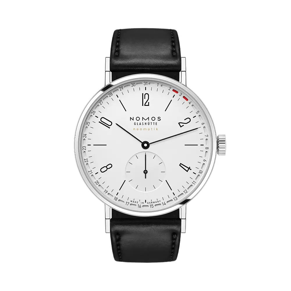 Tangente Neomatik Update 38.5Mm - White On Leather Strap 1