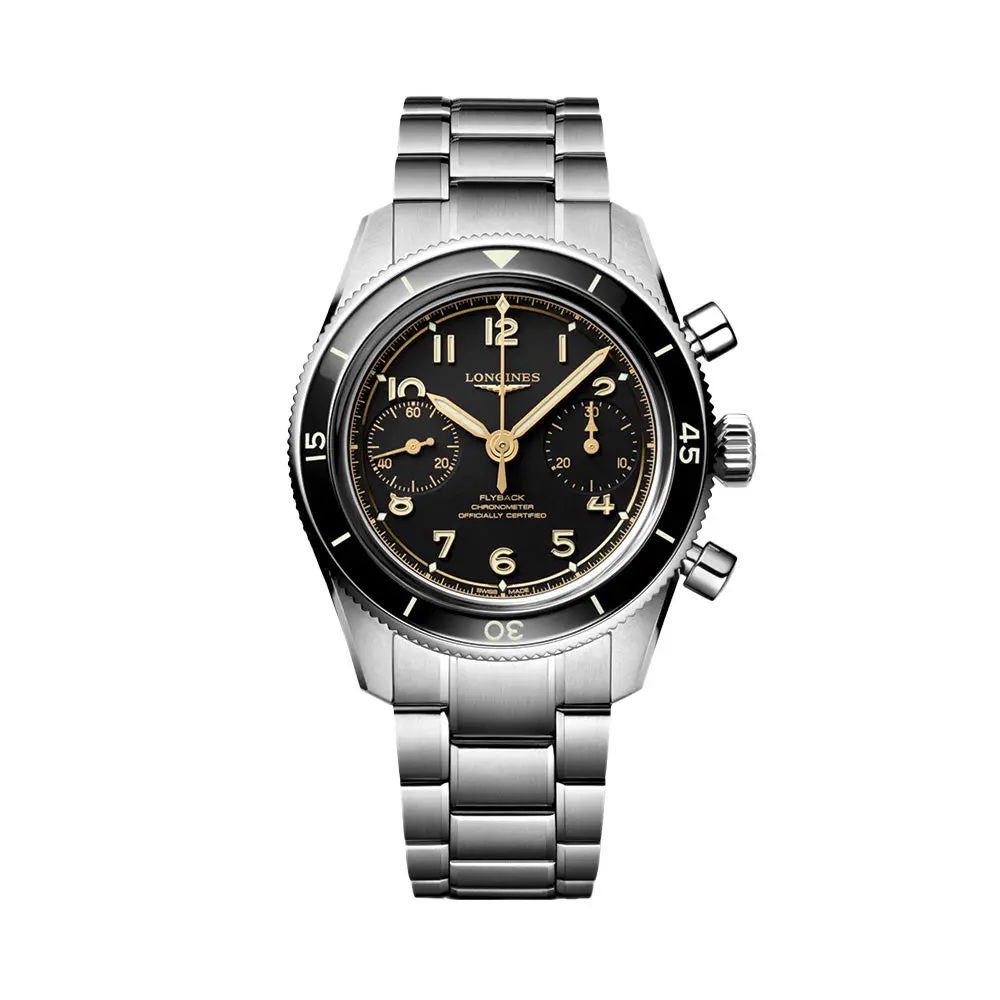 Longines Spirit Pilot Flyback 39.5Mm - Black On Bracelet 1