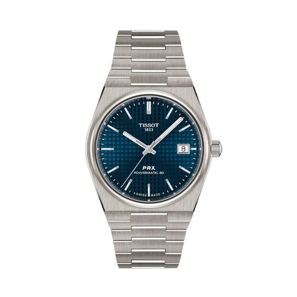 Prx Powermatic 80 Titanium 38Mm - Blue On Bracelet 1