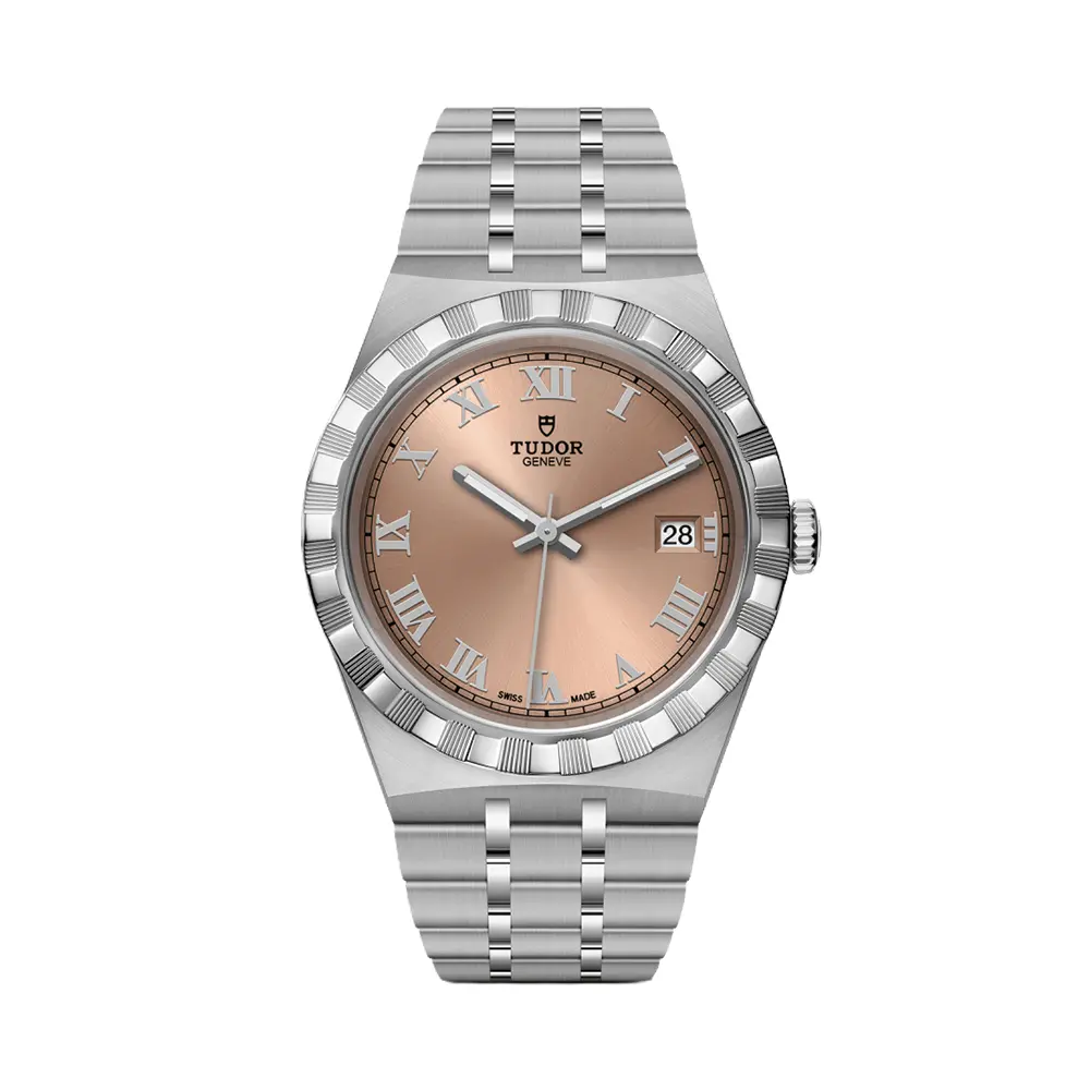 Tudor Royal 38Mm - Salmon On Bracelet 1