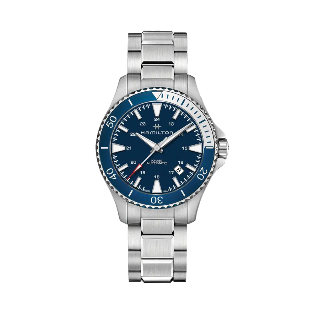 Khaki Navy Scuba Auto 40Mm - Blue On Bracelet 1
