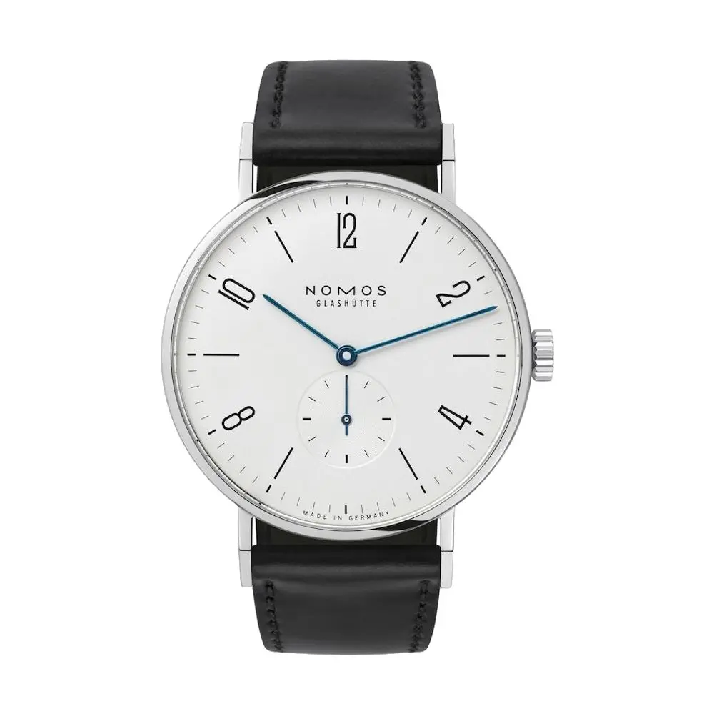 Tangente 38Mm - White On Leather Strap 1
