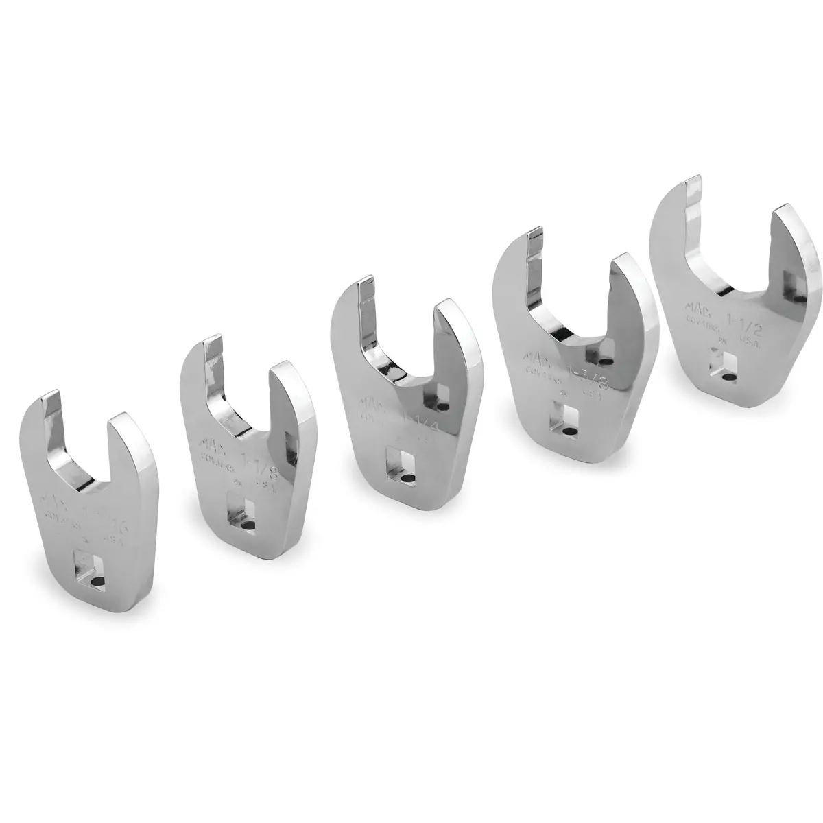 5-Pc. 1/2” Drive Sae Open End Crowfoot Wrench Set 1