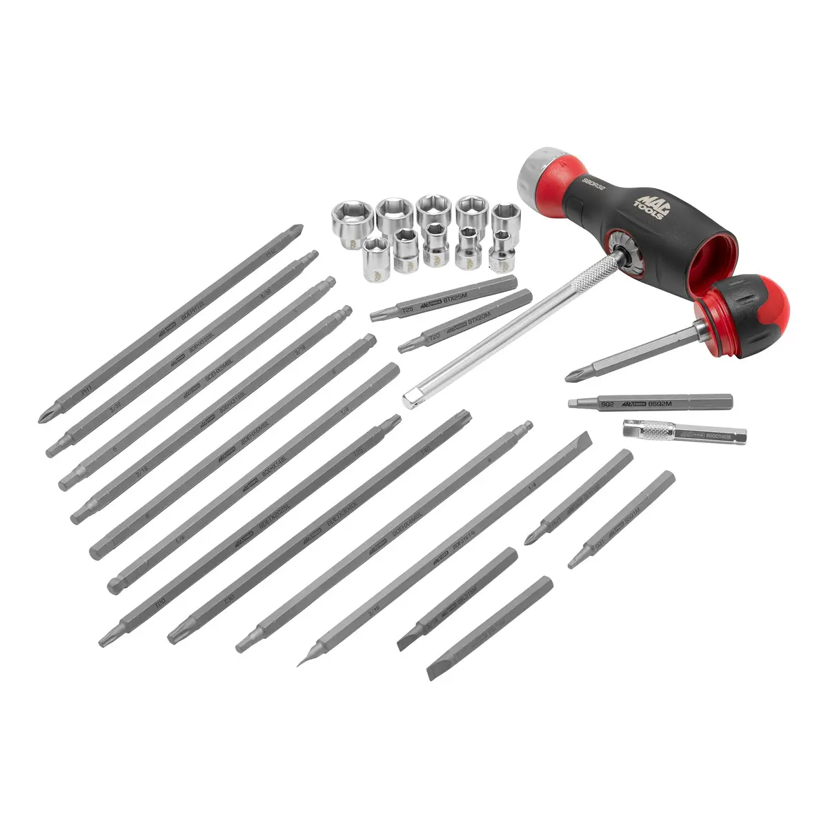 41-Pc. Dual Ratcheting Screw & Nut Driver Set 1