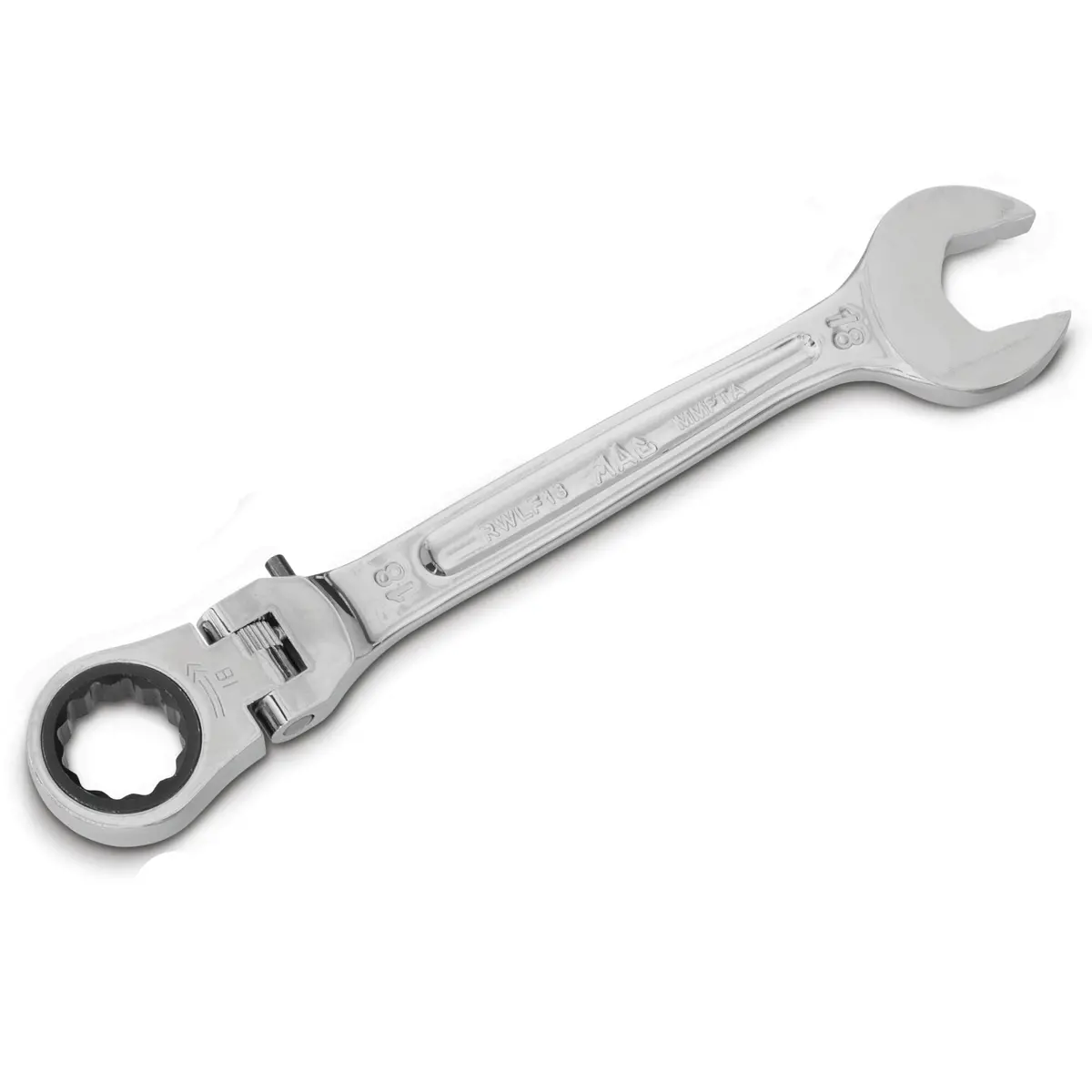 Flexible-Head Ratcheting Wrench 18Mm - 12-Pt. 1