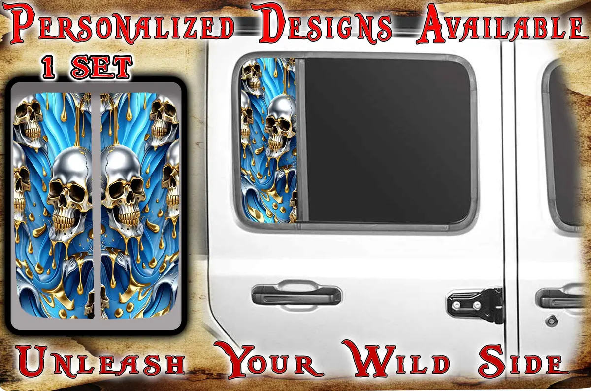 Skull Side Door Window  206 1