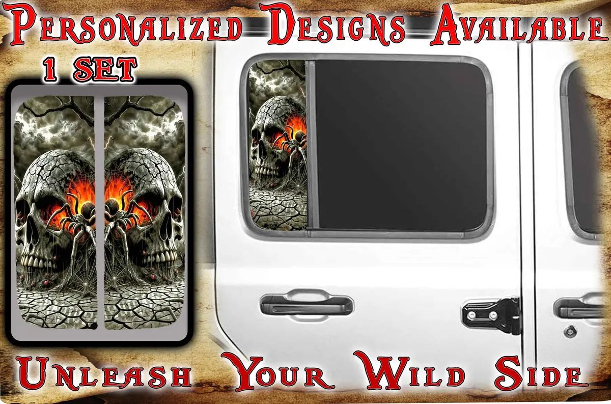 Spider Skull Side Door Window  207 1