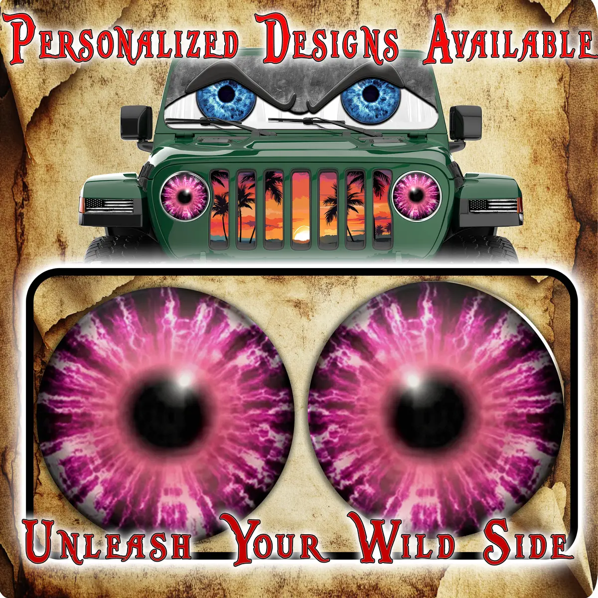 Pink Headlight Decal 20 1