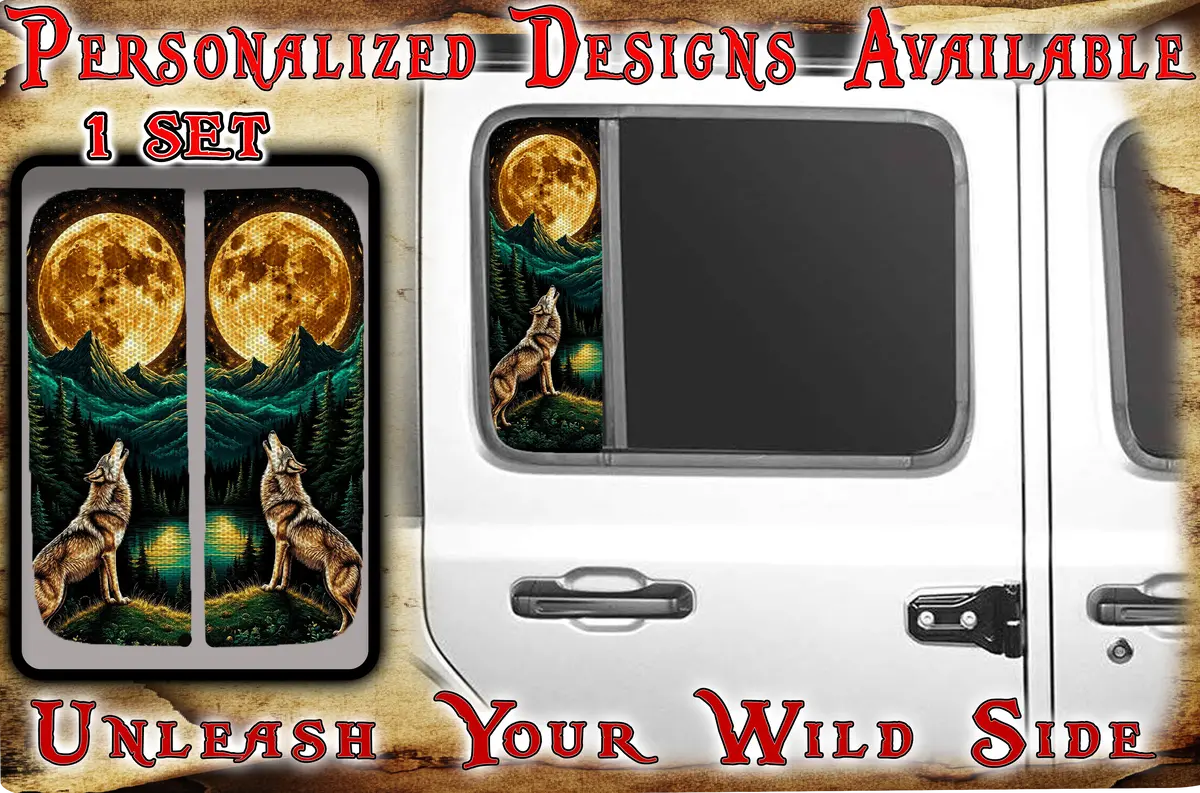 Alpha Wolf Side Door Window Decal 218 1