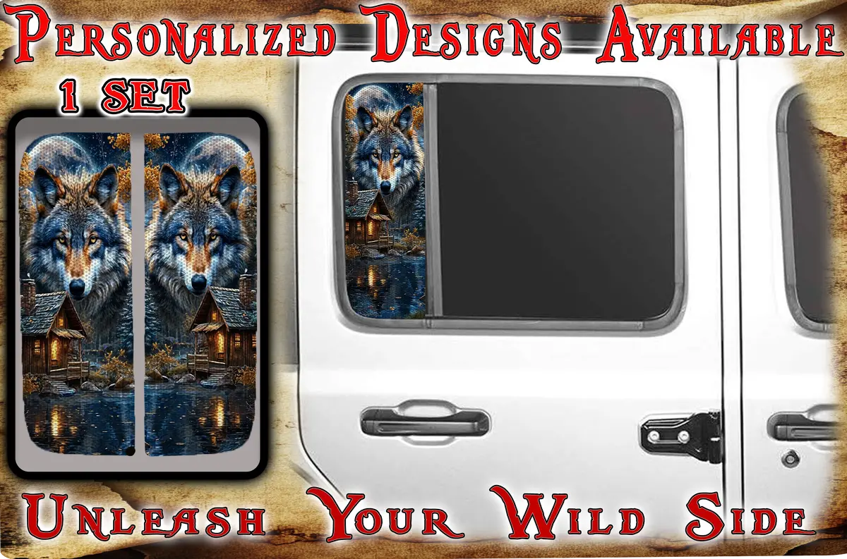 Alpha Wolf Side Door Window Decal 219 1