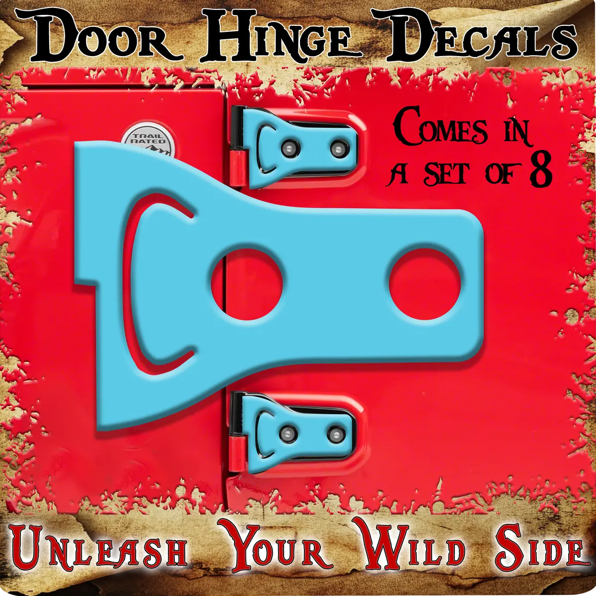 Blue Print Door Hinge Decals 23 1