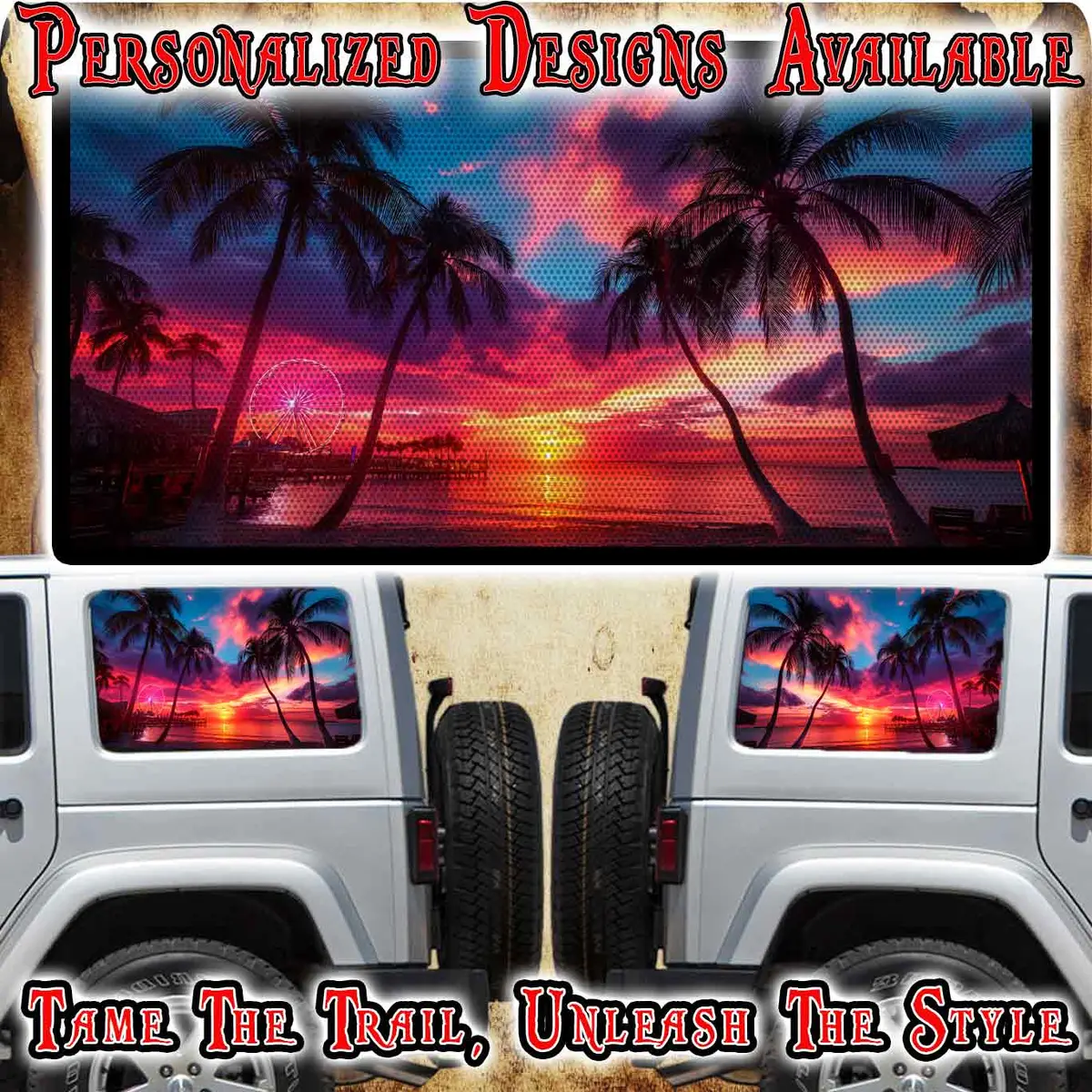 Beach Rear Quarter Window See Through Graphic. 246 1
