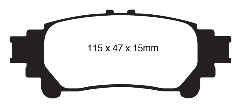 Ebc Greenstuff Rear Brake Pads For 2010+ Lexus Rx350 (Japanese-Spec 3.5L) 1