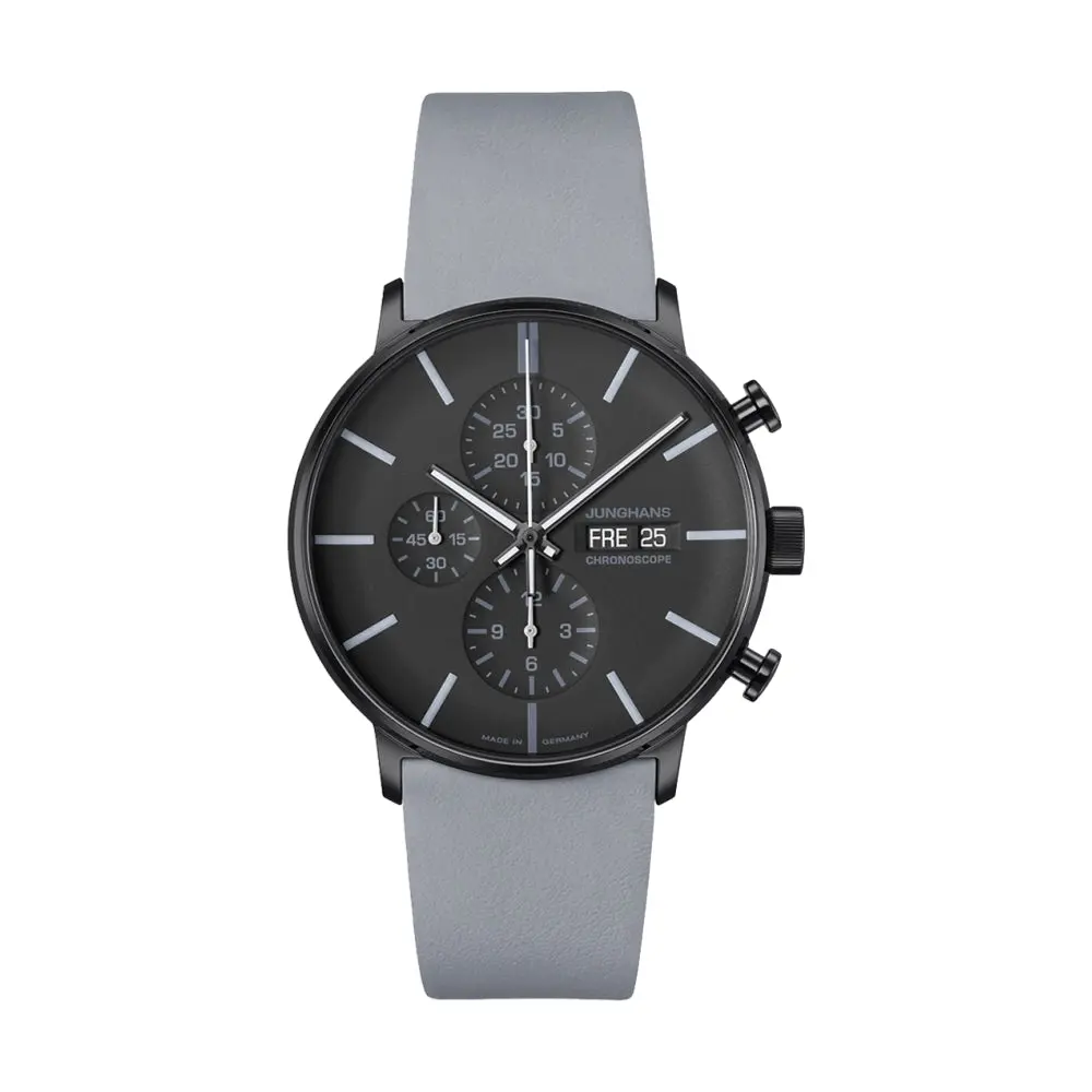 Form A Chronoscope 42Mm - Black On Leather Strap 1