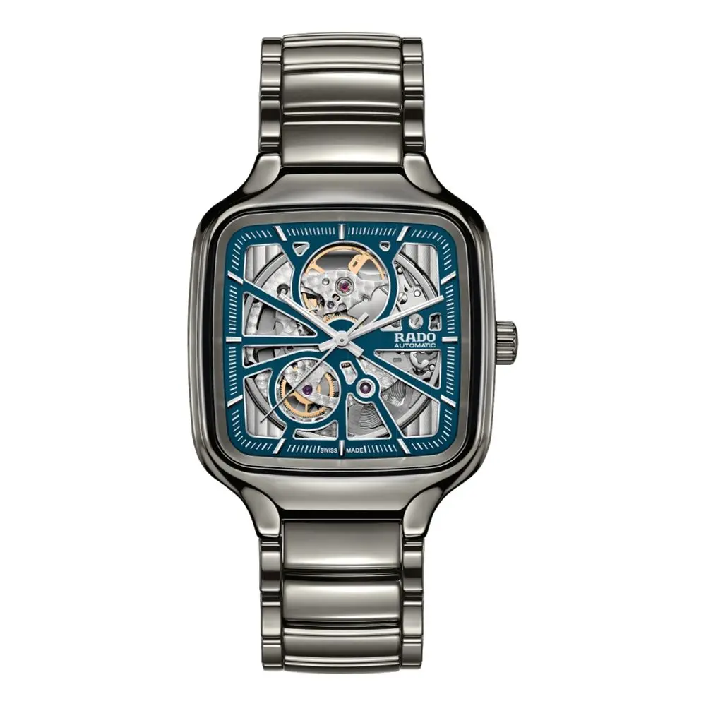 True Square Automatic Open Heart 38Mm - Blue On Bracelet 1
