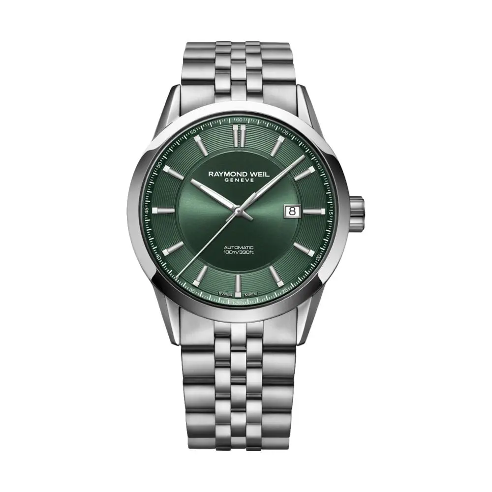 Freelancer Automatic 42Mm - Green On Bracelet 1