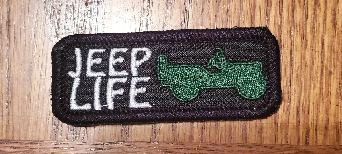 Vintage-Style Jeep Life Embroidered Patch
