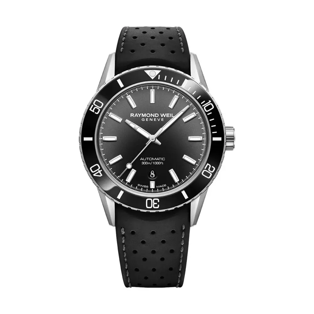 Freelancer Diver 42.5Mm - Black On Rubber Strap 1