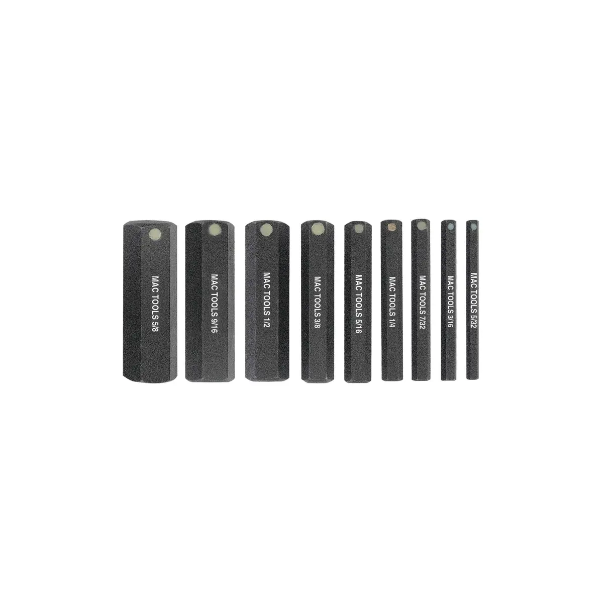 9-Pc. Sae Prohold® Hex Bit Set - 2" 1