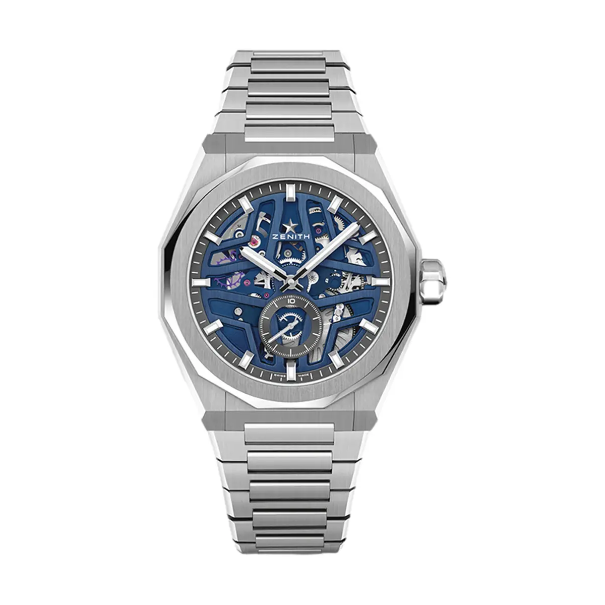 Defy Skyline Skeleton 41Mm - Blue On Bracelet 1