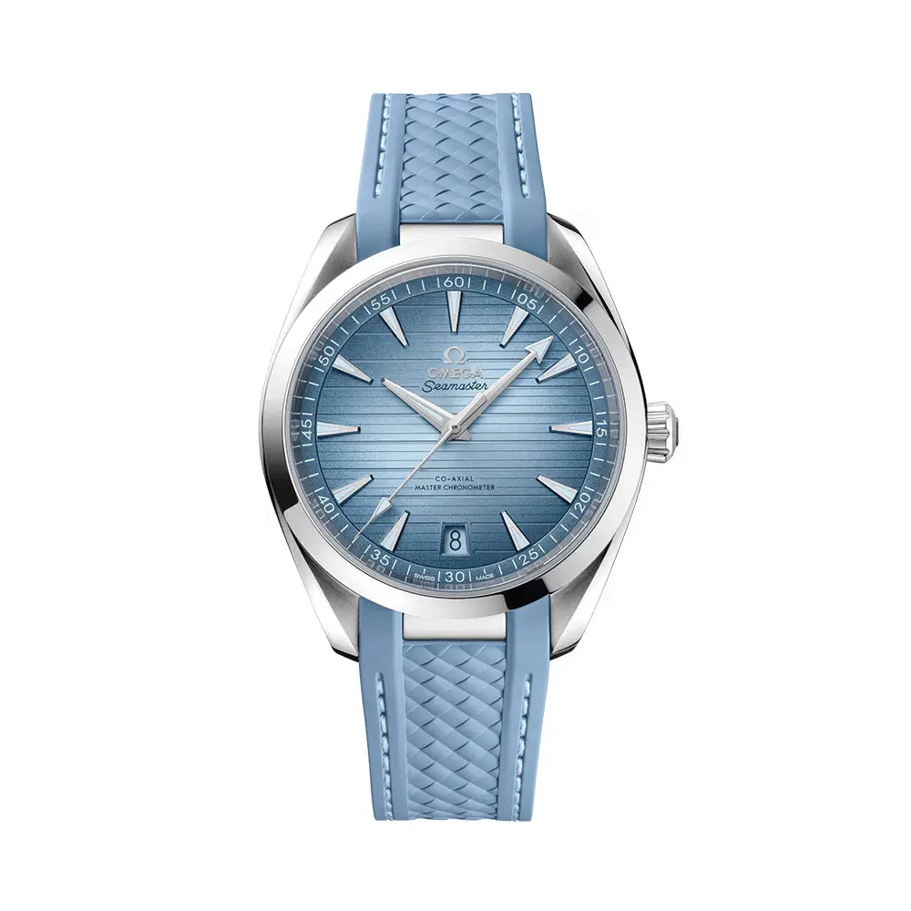 Seamaster Aqua Terra 150M 41Mm - Blue On Rubber Strap 1