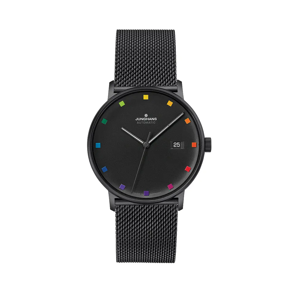 Form A Bauhaus Black Pvd-Coated 39.3Mm - Black On Bracelet 1
