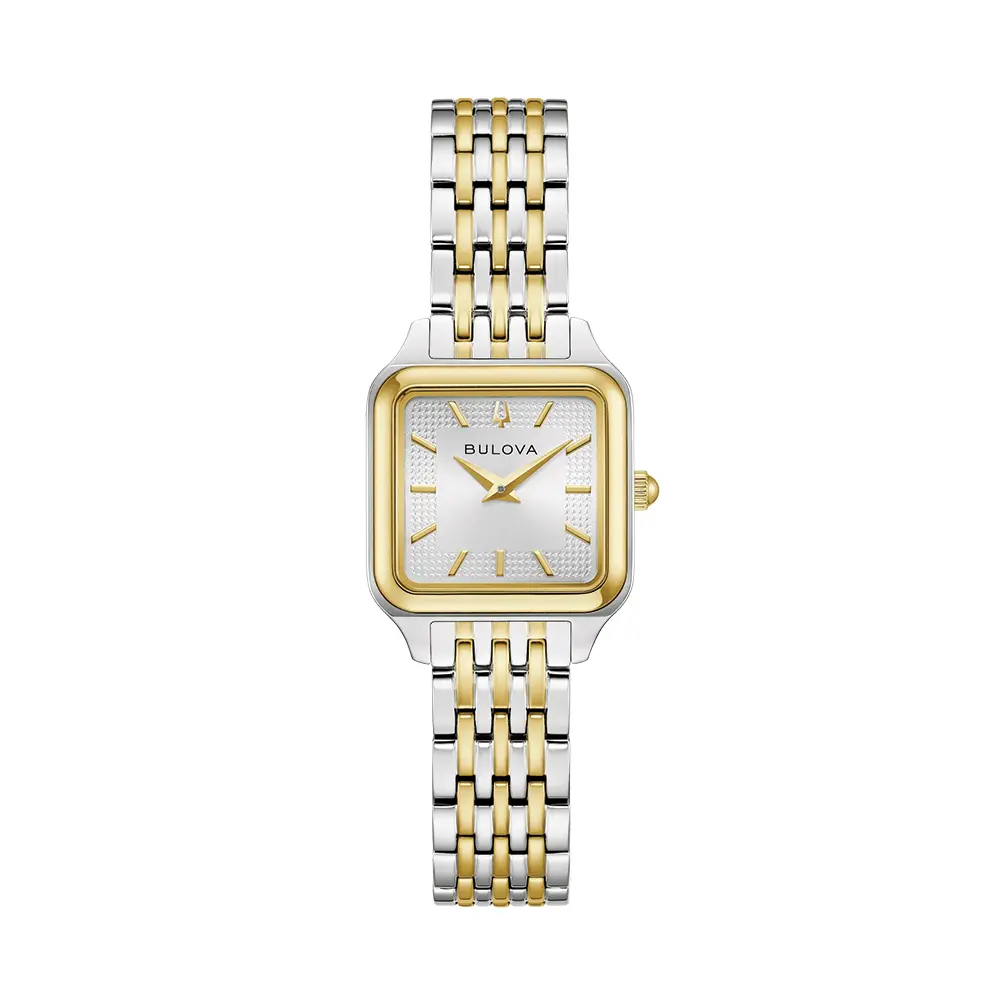 Classic Sutton Square 23Mm - Silver-White On Bracelet 1