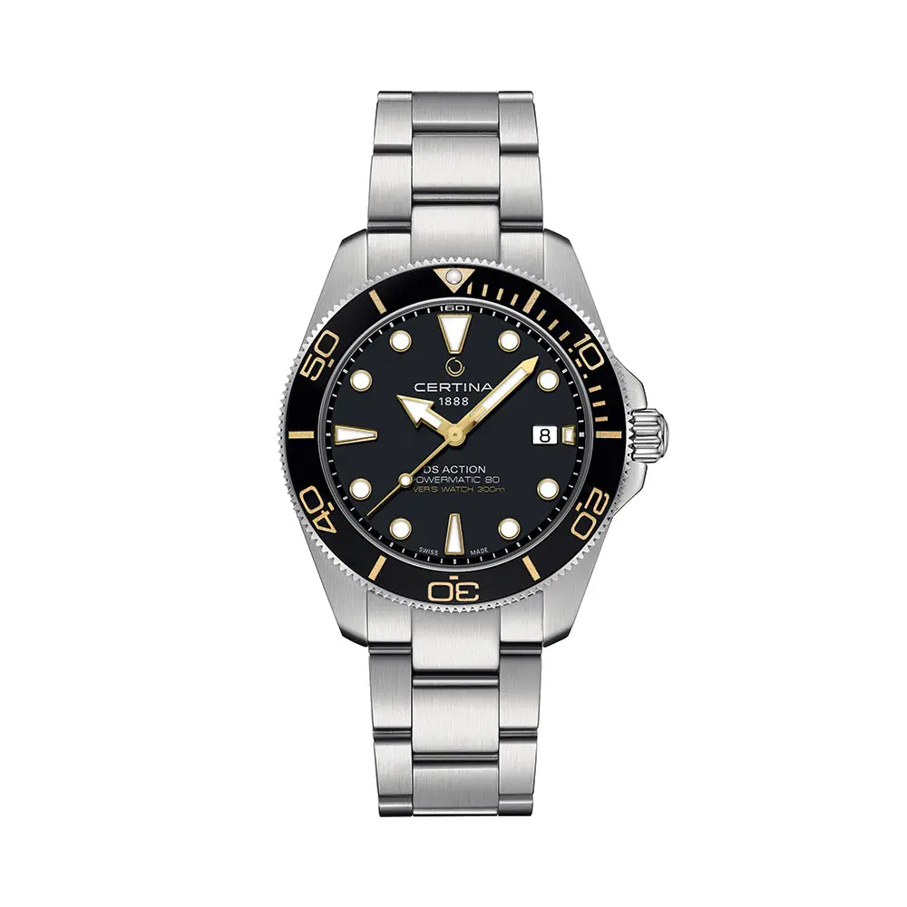 Ds Action Diver "New Ds Concept Extreme Shock Resistance" 40.5Mm - Black On Bracelet 1