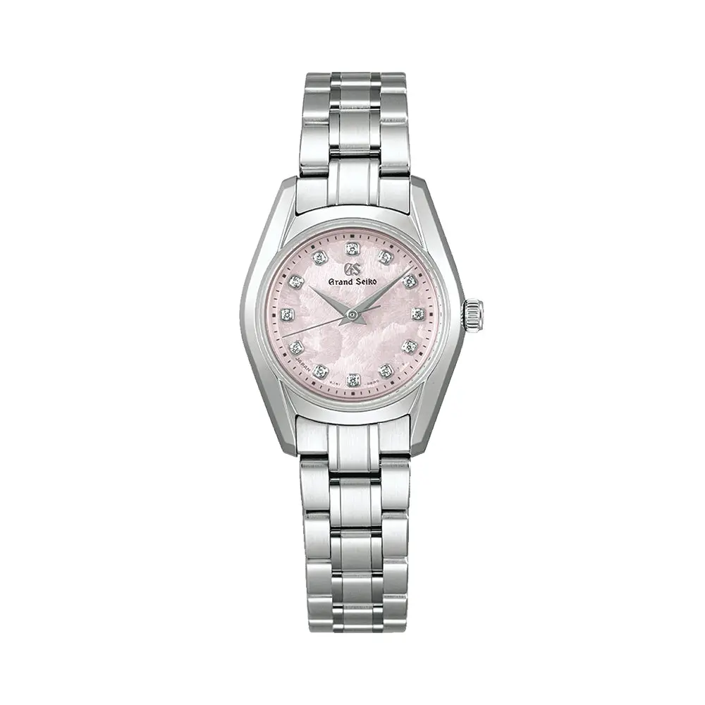 Stgf387 “Hana-Ikada" Ladies Heritage With Diamonds 26Mm - Pink On Bracelet 1