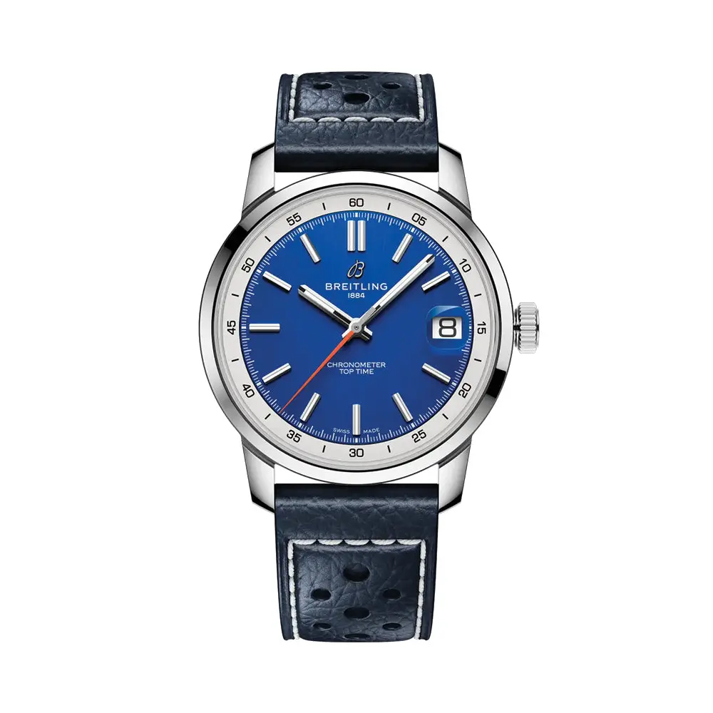 Top Time B31 38Mm - Blue On Leather Strap 1