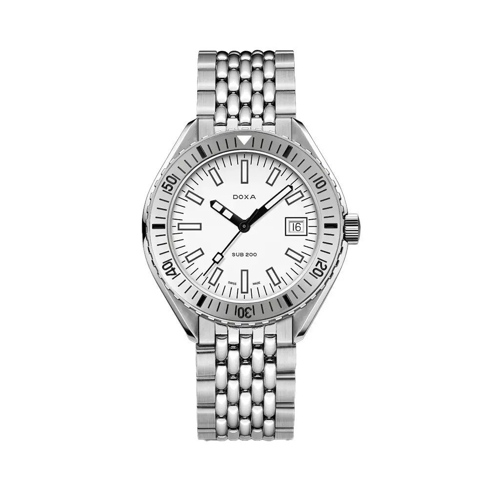 Sub 200 Whitepearl 42Mm - White On Bracelet 1