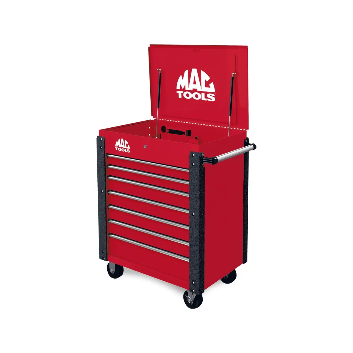7-Drawer Utility Cart - Firebrick Red 1