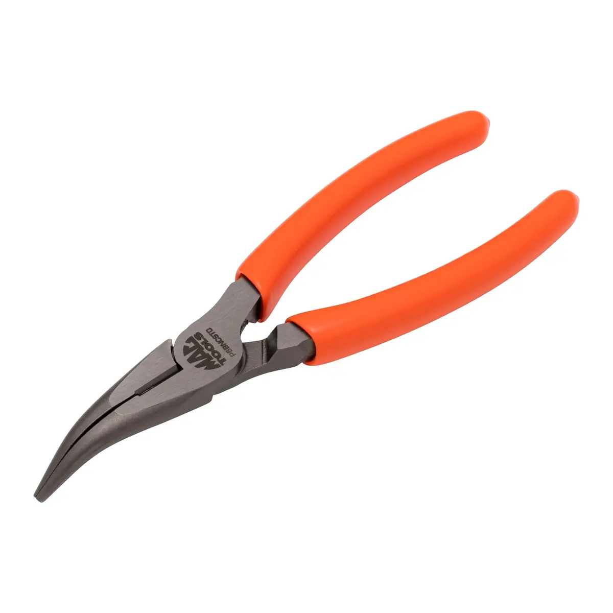 6” Bent Long-Nose C.S.T. Pliers With Cutter Hi-Viz Orange 1