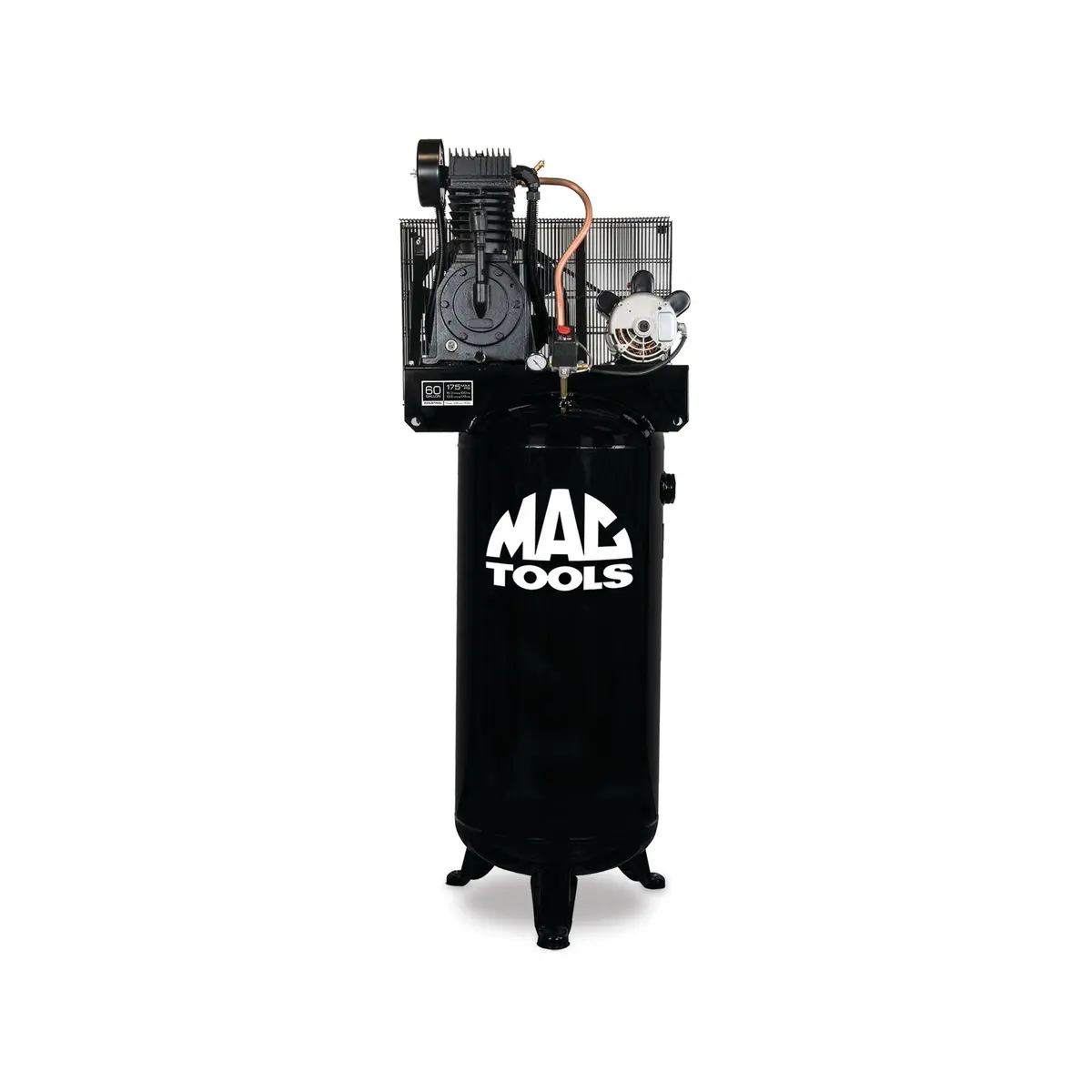 60-Gallon 2-Stage Cast Iron 240-Volt 5Hp Industrial Air Compressor 1